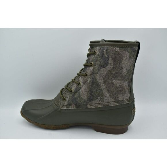 Sperry Mens Size 11.5 Water Resistant Saltwater Camo Duck Boots NO ORIG BOX - Picture 4 of 8